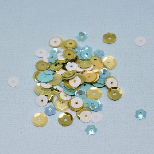 Lentejuelas Gold&Blue Oh Naif