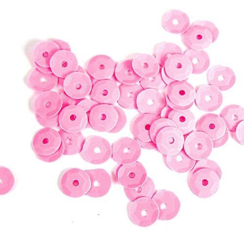 Lentejuelas 7mm opaca rosa