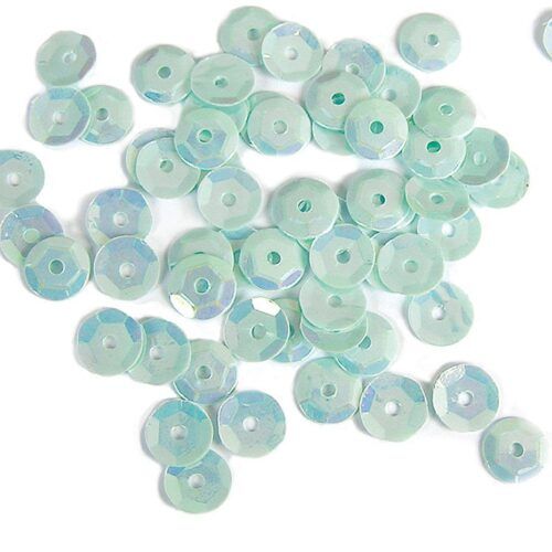 Lentejuelas 7mm aurora boreale azul claro