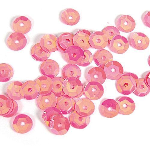 Lentejuelas 7mm aurora boreale rosa