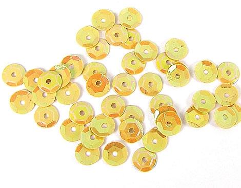 Lentejuelas 7mm aurora boreale amarillo