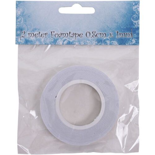 Cinta de doble cara Foam 3D 8x1 mm (2 metros)