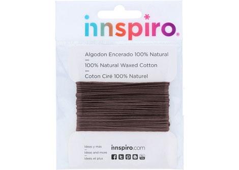 Cordón algodón encerado 1 mm Marrón
