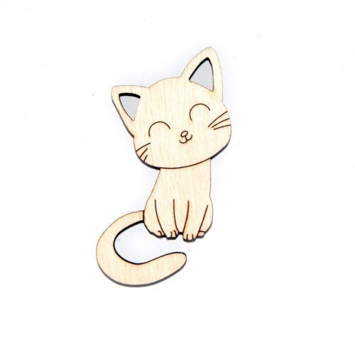 Silueta de madera - Gatito