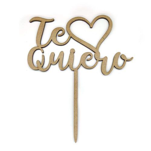 Cake topper Te Quiero