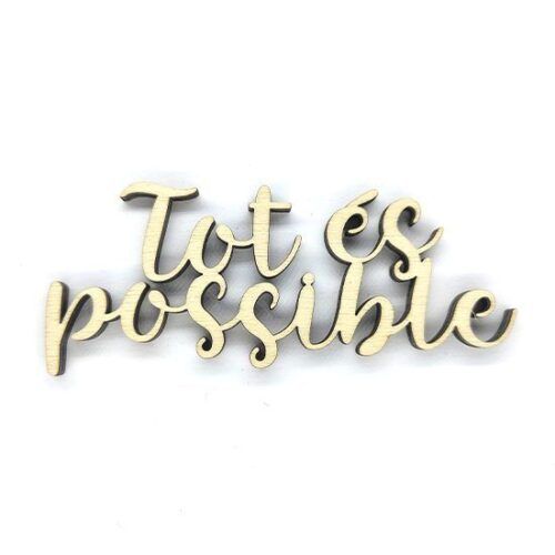 Palabra de madera - Tot és possible (Catalán)