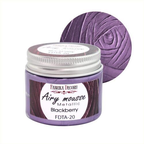 Airy Mousse Metallic Blackberry de Fabrika Decoru