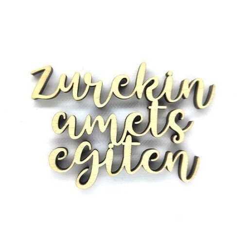 Palabra de madera - Zurekin amets agiten (Euskera)