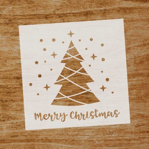 Stencil Merry Christmas