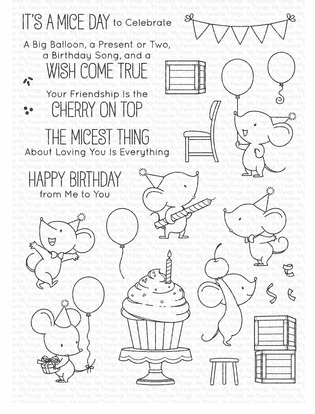 Sello Mice Day to Celebrate de MFT