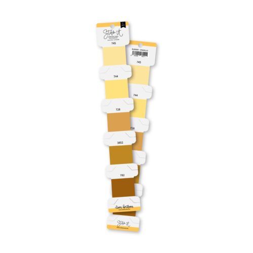 Set hilos de bordar AMARILLO de Lora Bailora