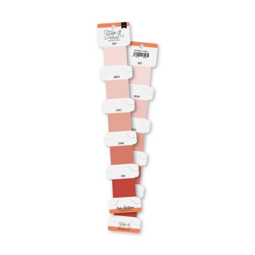 Set hilos de bordar CORAL de Lora Bailora