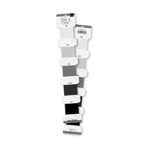 Set hilos de bordar GRIS Stitch it de Lora Bailora
