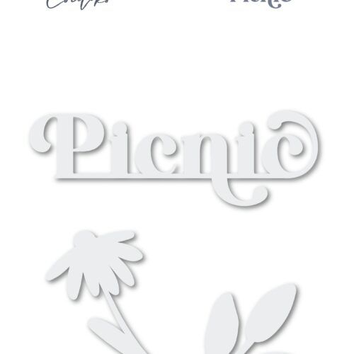 Set de figuras de Metacrilato blanco Picnic de Cocoloko