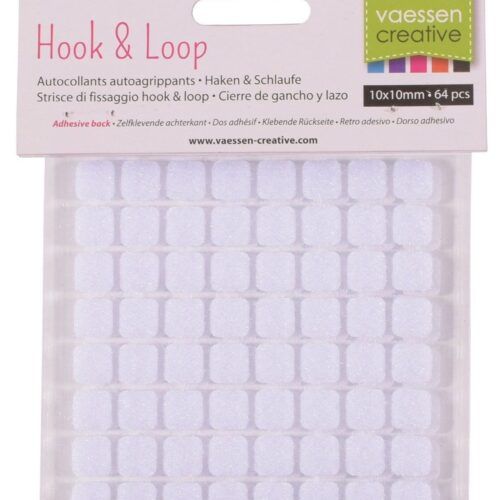 Cierres de velcro autoadhesivos 10mm x 64 pcs