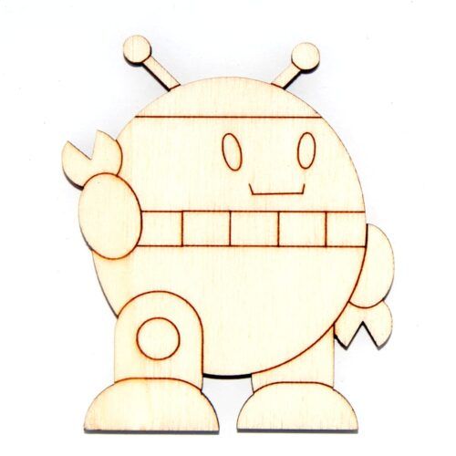 Silueta de madera - Robot