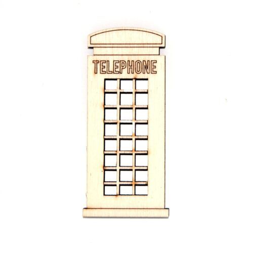 Silueta de madera - Cabina teléfono
