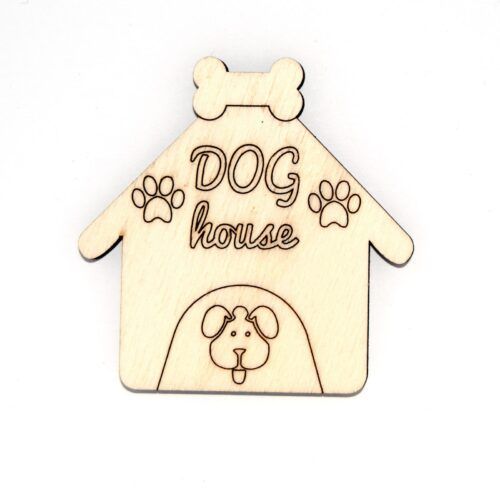 Silueta de madera - House Dog