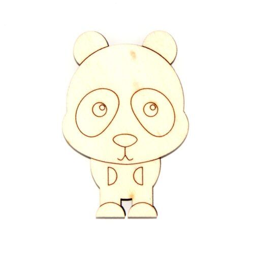 Silueta de madera - Oso Panda