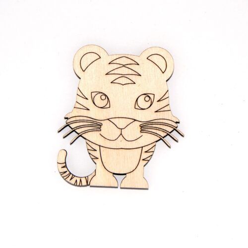 Silueta de madera - Tigre