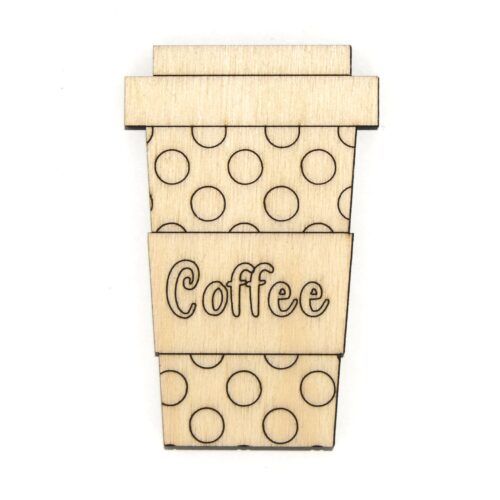 Silueta de madera - Café