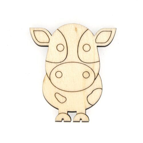 Silueta de madera - Vaca