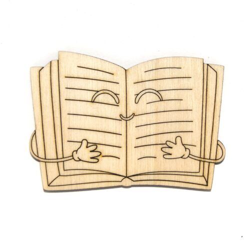 Silueta de madera - Libro