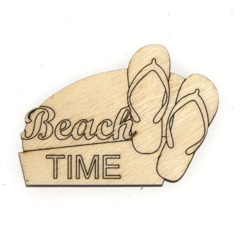 Silueta de madera - Beach time