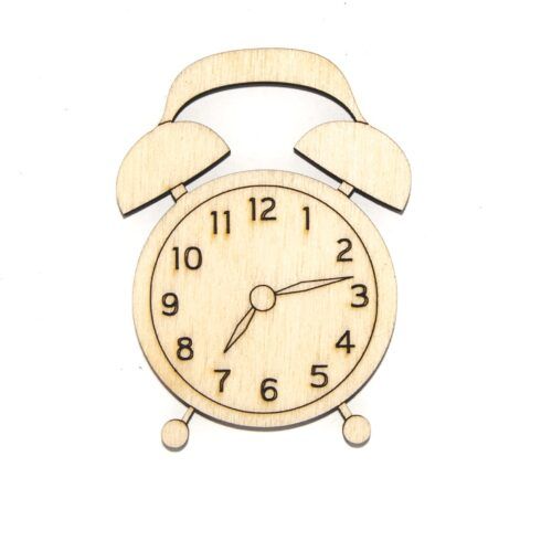 Silueta de madera - Reloj despertador