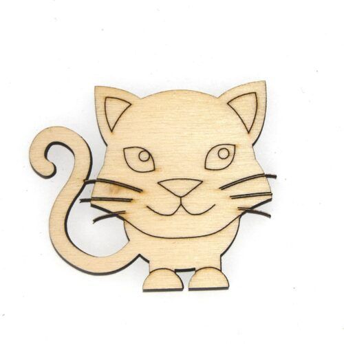 Silueta de madera - Gato