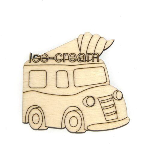 Silueta de madera - Food truck