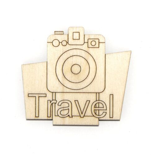 Silueta de madera - Travel