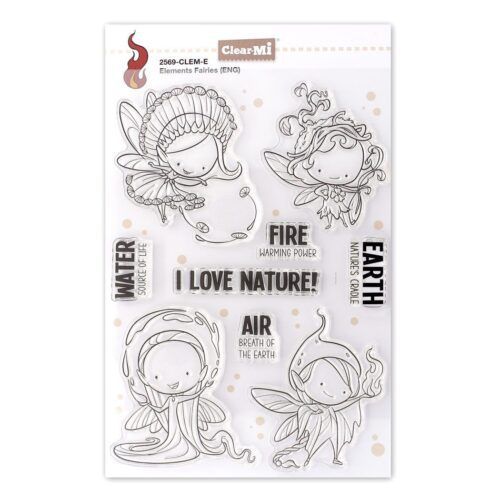 Set de sellos transparentes Elements Fairies IMPRONTE DE AUTORE