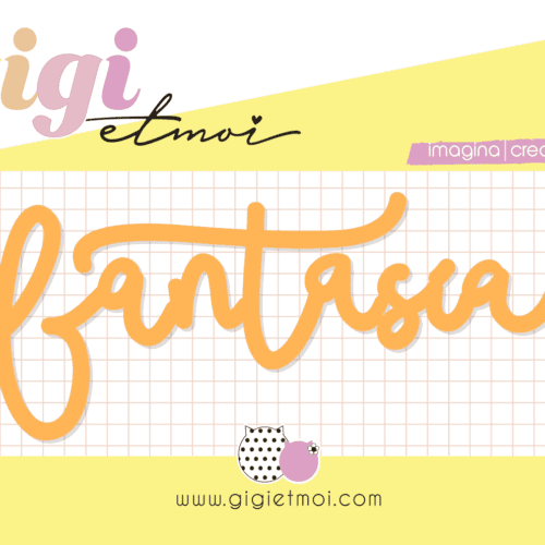 Palabra metacrilato Fantasía Feliz en tu Día Gigi et Moi