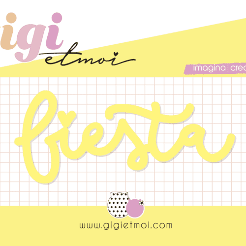 Palabra metacrilato Fiesta Feliz en tu Día Gigi et Moi