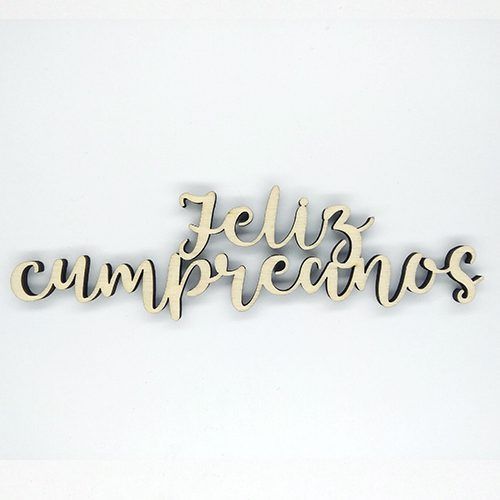 Palabra de madera - Feliz Cumpreanos (Gallego)