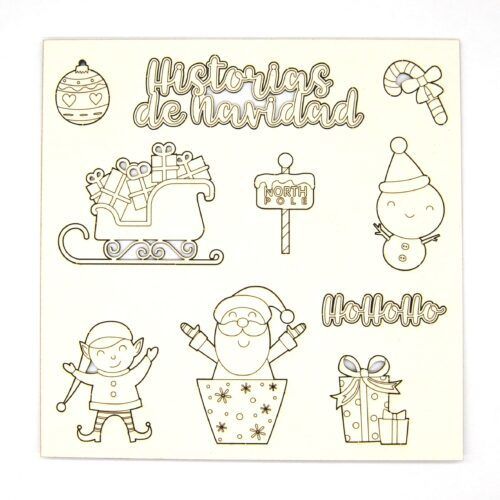 Chipboard - Historias de Navidad
