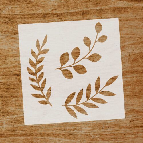 Stencil Hojas