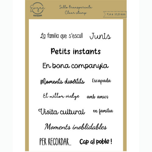 Sello catalán "Escapada" de Evyre Scrap