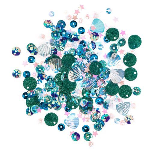Lentejuelas opalescentes Dp Craft surtido Sea