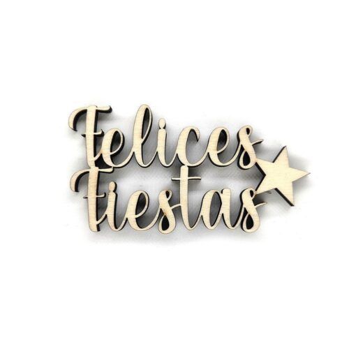 Palabra de madera - Felices Fiestas