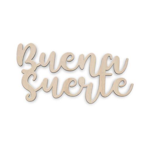 Palabra de madera - Buena suerte