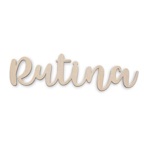 Palabra de madera - Rutina