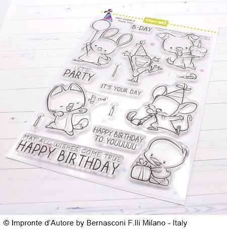 Set de sellos transparentes Party Time IMPRONTE DE AUTORE