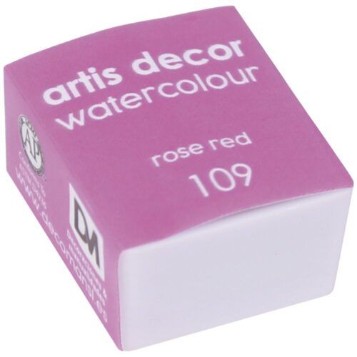 Acuarela 1/2 Godet Artis Decor Rose red