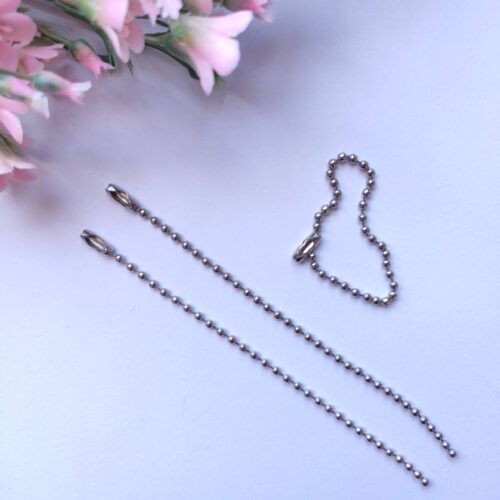 Set 3 cadenitas color plata 12cm de longitud