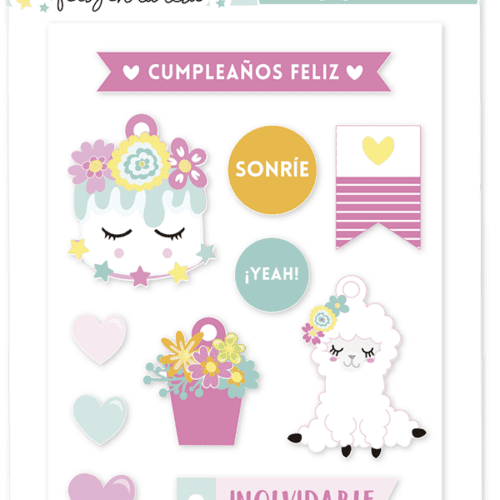 Set de siluetas y colgantes de goma Feliz en tu Día Gigi et Moi