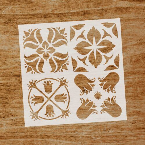 Stencil Baldosa hidráulica