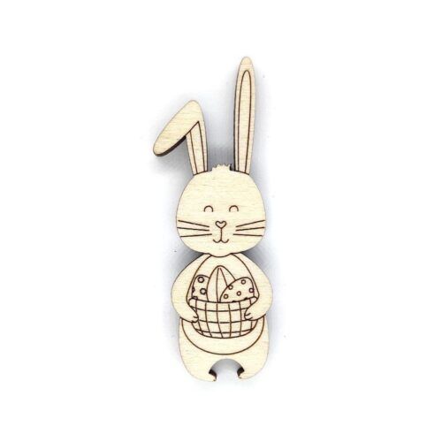 Silueta de madera - Conejo Pascua