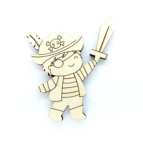 Silueta de madera - Niño pirata